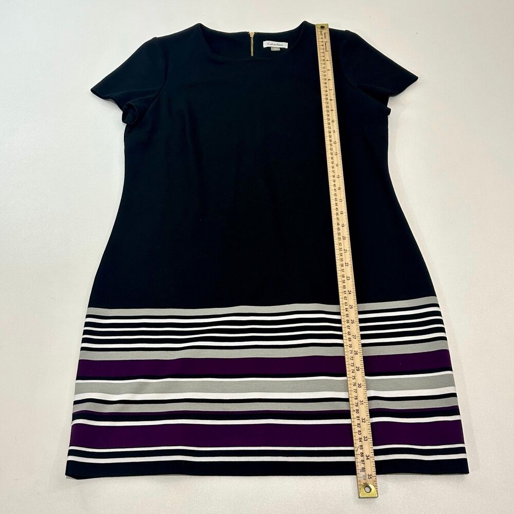 Calvin‎ Klein Women's Striped Dress, Size 16 - Picture 4 of 5